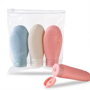 3pcs 60ML Travel Bottle Set, Squeeze Lotion Bottles, Portable Shampoo Containers, Ideal for Gym, Camping & Vacations