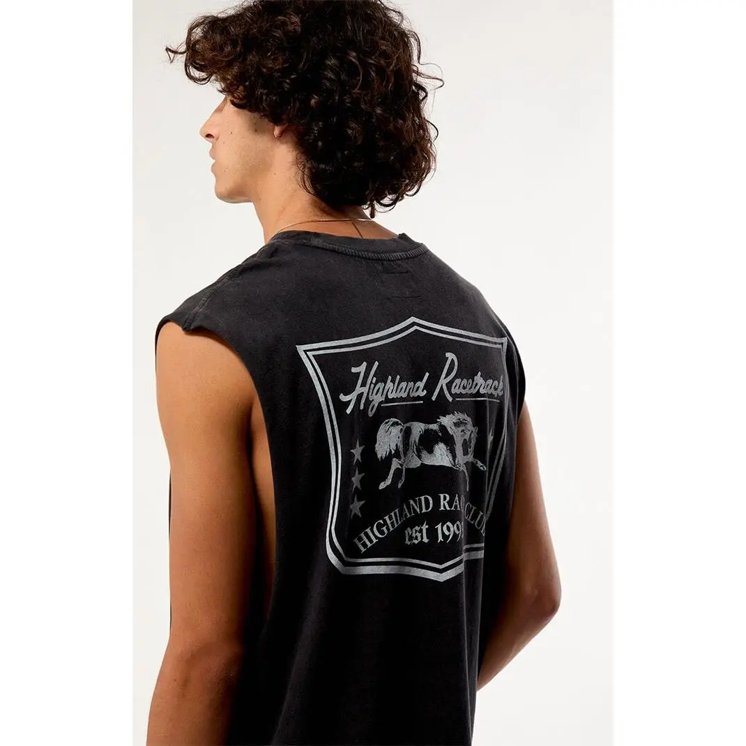 Pacsun Men's Highland Racetrack Cutoff Muscle T-Shirt