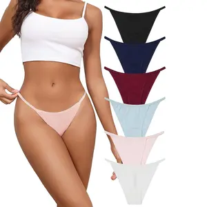 LEVAO Cotton String Bikini Underwear for Women, Soft, Stretchy, Breathable Panties, Plus Size Ladies Briefs