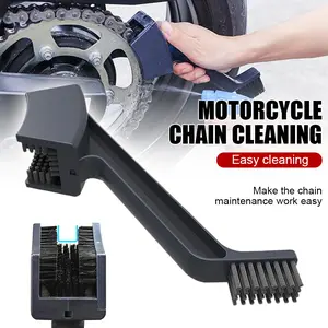 Bike Chain Cleaner Bicycle Motorcycle Chain Cleaning Brush Dual Heads Cycling Cleaning Kit Chain Maintenance Tool
