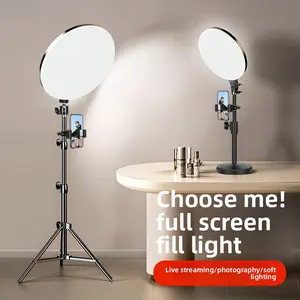 Full Screen Fill Light Live Streaming Light Professional Live Room Dedicated Anchor Phone Desktop Beauty Light Soft Light 6-in-1 selfie tripod tiktok vlog video christmas  Lighting Softbox