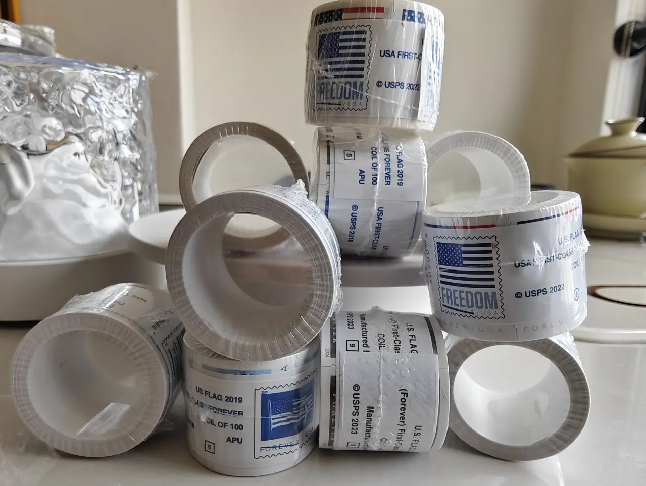2025 2026 Theme 1Roll - 100 Sheets Tape for Canvas Art Decor & Jar Container Embellishment