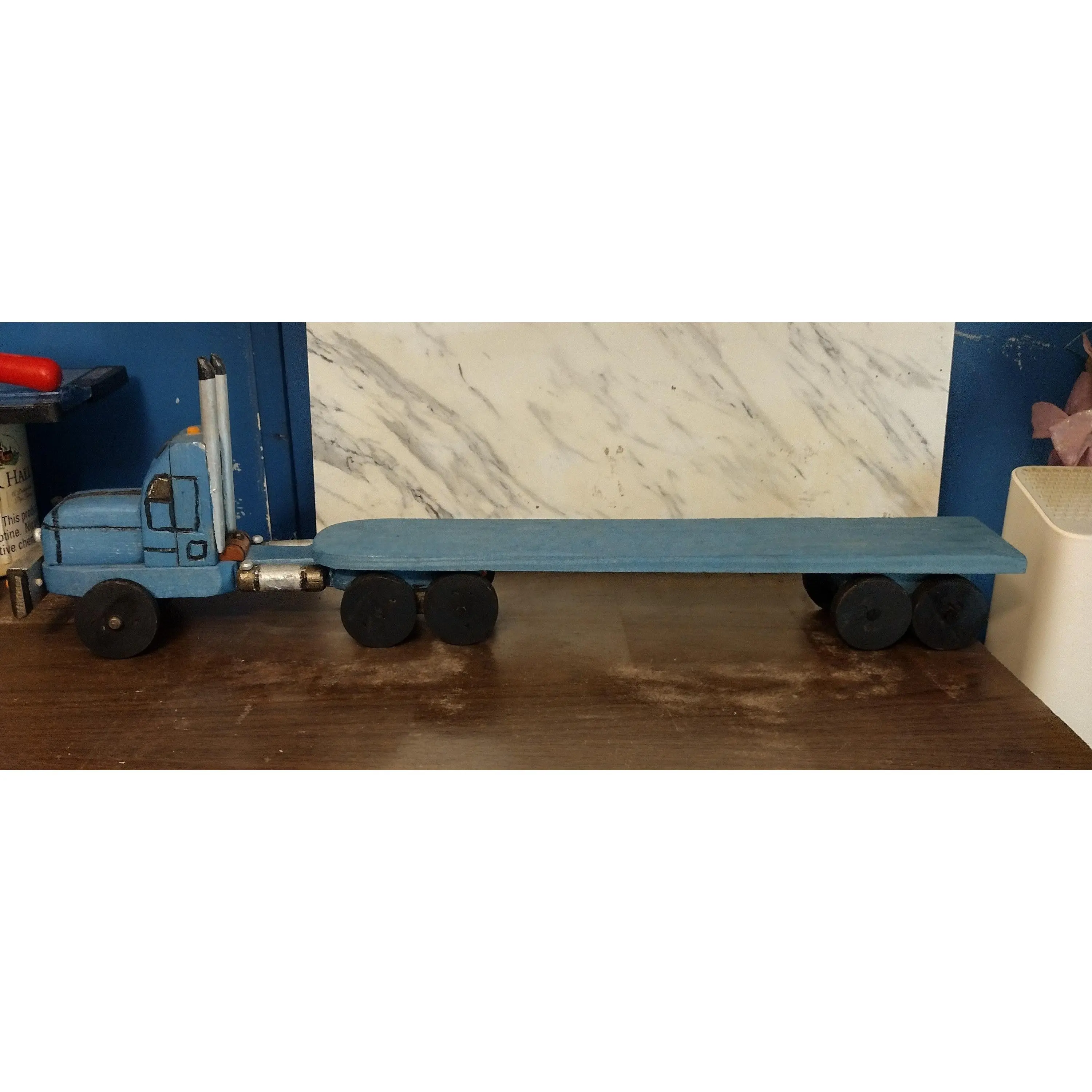 Large Diesel Truck with Trailer