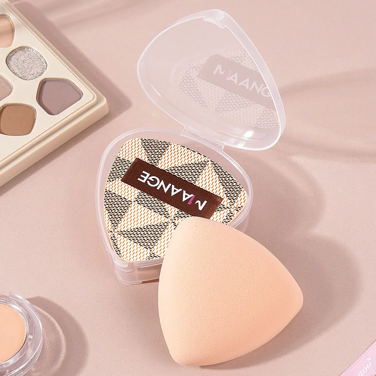 Maange Cotton Candy Air Cushion Foundation Sponge, Makeup Brush Set, Soft and Fluffy, Easy Application, Perfect for Daily Use, Beauty Sponge