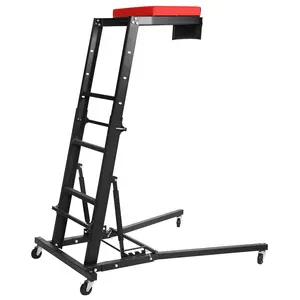 【GARVEE】Topside Automotive Engine Creeper for Auto Repair: 48" to 66" Height, 400 LBS Capacity, with 4 Swivel Casters for Easy Mobility in Black, Yellow, Orange, and White Colors.