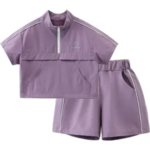 【CICIIBEAR】Summer outfits for boys and girls, short-sleeved baby clothes little cotton jacket teen boy brick print pants sensory socks tights uniform comfortable Boys Mystery Outfit Set perfect birthday gift jogger cargo pant Children's Glow-in-the-Dark