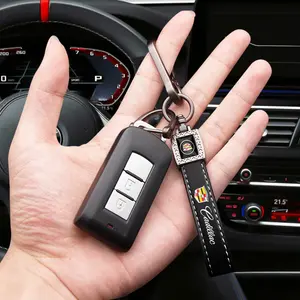 Cadillac Embroidered Keychain Accessories, Perfect Fit for Cadillac Keys, Durable & Stylish Car Accessory, Enhance Your Ride