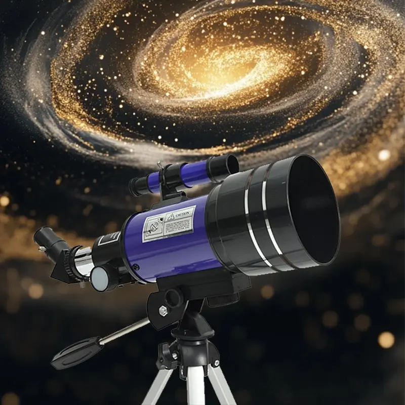 70mm astronomical telescope, 150X beginner monocular telescope for moon observation, high-definition astronomical telescope for stars and moon, children's birthday gift telescope