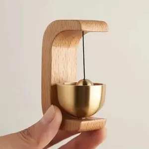 Suction Door Type Solid Wood Wind Chime, 1 Count Magnetic Hangable Entry Door Bell, Vintage Door Bell Hanging Ornament, Hangable Entry Cute Wind Chime, Home Decor for Houses, Shops, Schools Holiday Ornaments