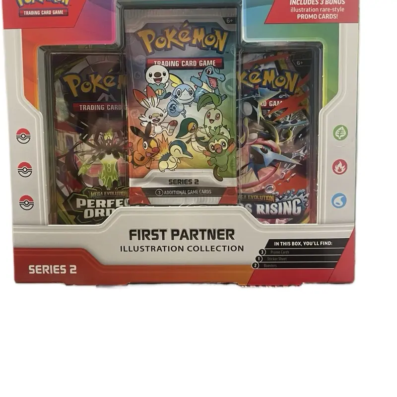 Pokemon First Partner Illustration Collection Series 2 - First Partner Pack Collectible Cards with Character Art, Non-Sports Trading Card Collectibles Accessory