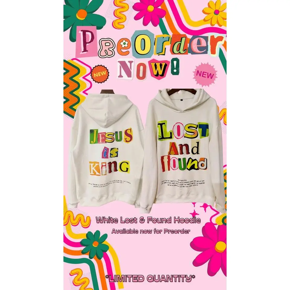 White Lost & Found Hoodie