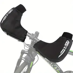 [1 Pair Windproof Bicycle Handlebar Gloves] 1 Pair Of Bicycle Handlebar Warm Gloves Windproof Rainproof Winter Handlebar Muffs Reflective Windproof Handlebar Winter Warmer Hand Covers Handlebar Keep Hands Warm