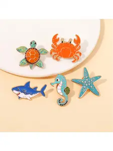 1pc Cute Underwater World Turtle Cartoon Brooch Series Accessories for Clothing, Bags, Badges, and Metal Chests