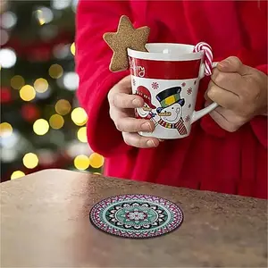Durable Wooden Dining Mats Waterproof Anti-stain Wear Resistant Household Table Pad Elegant Decorative Cup Coaster