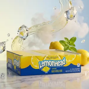 Lemonhead Hard Lemon Candy, 0.8 Ounce Boxes (Pack of 24)