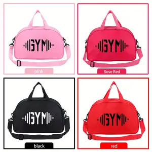1pc "GYM" Printed Gym Bag, New Nylon Dance Bag, Multifunctional Handbag, Fashionable Luggage Bag, Casual Travel Bag, Sports Gym Bag, Yoga Bag, Athletic Bag, Shoulder Bag