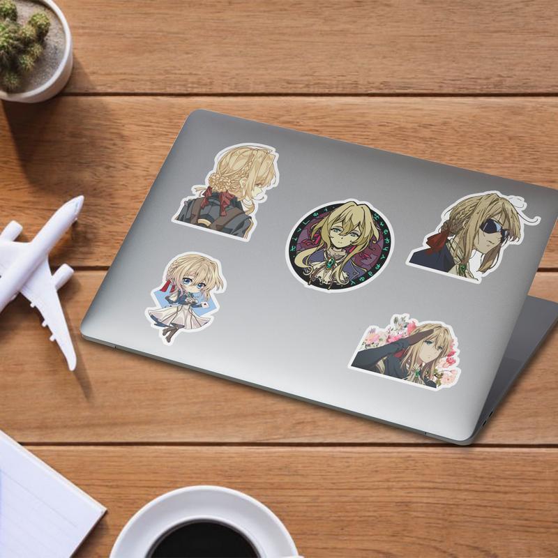 Stickers Pack 20 Pcs Violet Bottle Evergarden Luggage Bumper Colorful Skateboard Car Laptop Waterproof Aesthetic Water Vinyl Guitar Bike