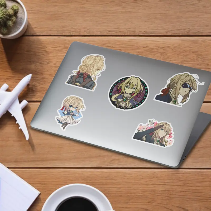 Stickers Pack 20 Pcs Violet Bottle Evergarden Luggage Bumper Colorful Skateboard Car Laptop Waterproof Aesthetic Water Vinyl Guitar Bike