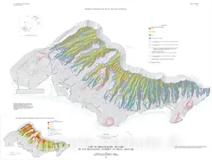 Honolulu District, Oahu, Hawaii - Debris-Flow Hazards Map, 1993