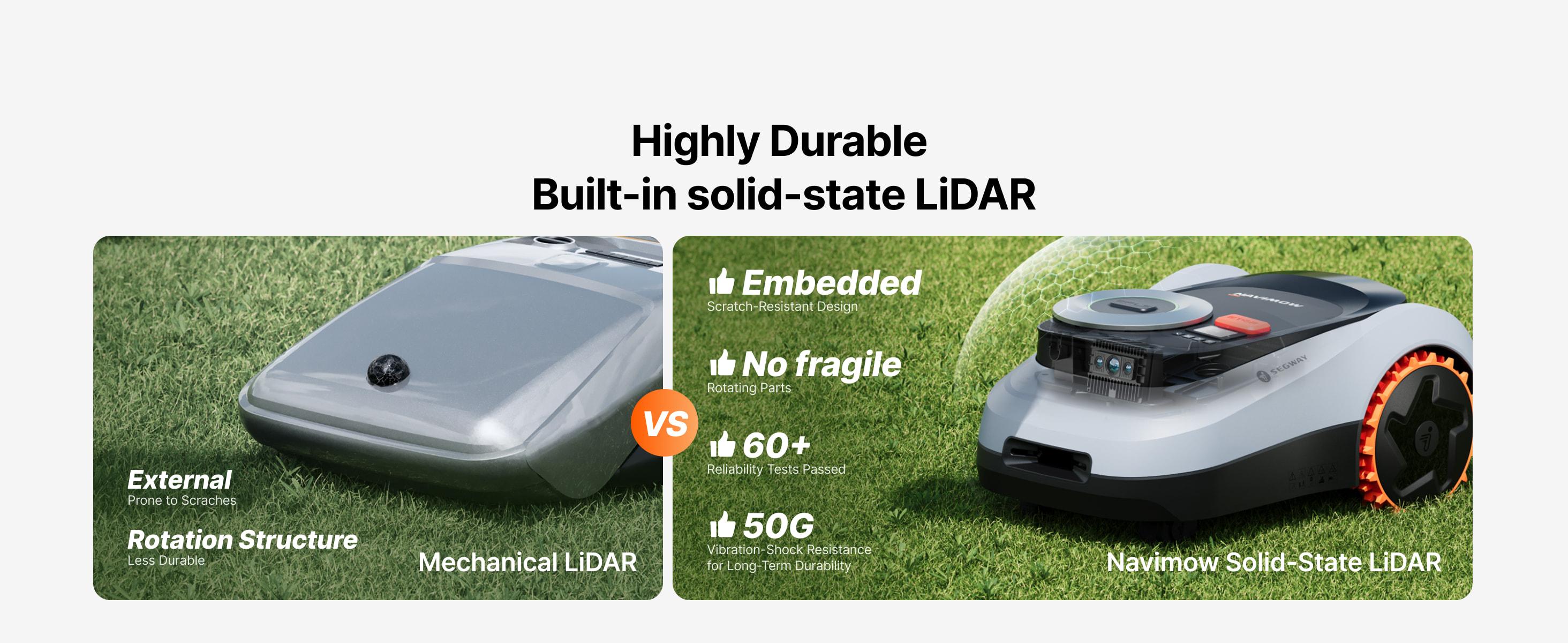 Segway Navimow i215 LiDAR Robot Lawn Mower, Wire Free Robotic Lawn Mower for 0.37 Acre, LiDAR & Vision Dual Fusion, Auto Mapping, Off-Road Wheels for 45% Slopes, Quiet 59 dB(A) Mowing zero  turn  mower summervibes
