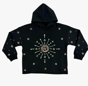 "Starburst" Hand-Made Hood - Black