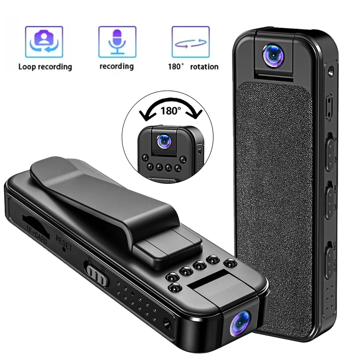 1080P Action Camera with Night Vision & Loop Recording – Portable Outdoor Sports Camera for Skiing, Cycling, Hiking – Waterproof Camcorder with Wi-Fi, and TF Card Support, Vlogging Camera, Video Recording Camera