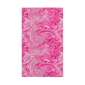 Marbled Pink Hand Towel, Decorative Kitchen Towel, Gift for Her, Home Decor, Bathroom Accessory, Bridal Shower Gift, Wedding Gift