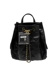 Pre-owned CHANEL leather Backpacks 25 Backpack Black RYRV