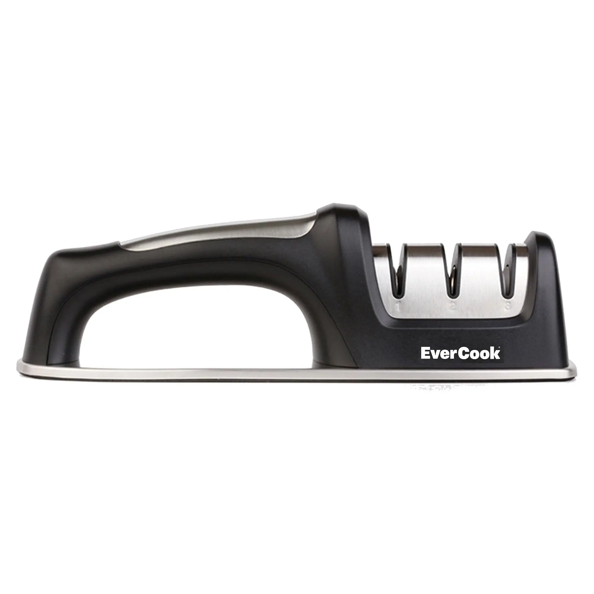EverCook Precision Knife Sharpener for Kitchen Knives, 3-Stage Diamond Wheels
