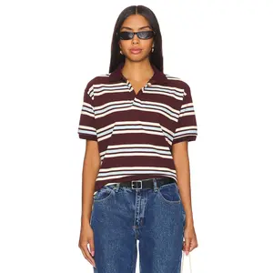 LIONESS Leisure Polo in Chocolate Multi