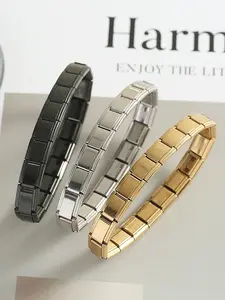 A fashionable modular block splicing bracelet, suitable for daily wear, vacation and dating occasions, and also a surprising and exquisite small gift, Stackable Bracelets
