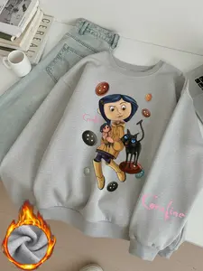 Women's Coraline Fitted Long Sleeve Pullover Sweater, Casual Everyday Christmas Style Round Neck Top, Fall & Winter Warm Clothing