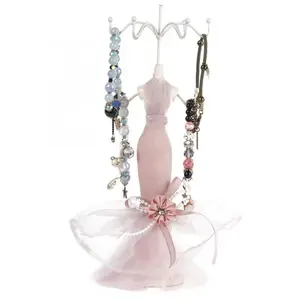 Jewelry Rack Model Dress High-heeled Shoes Earring Necklace Ring Jewelry Holder Stand Display Organizer