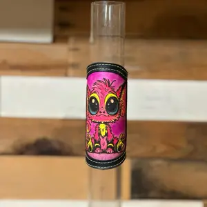 Neon Leather RipGrip | UV Reactive + Glow in Dark | Hand-Painted