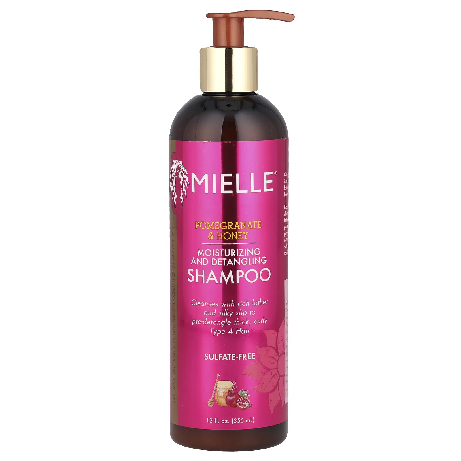 Mielle Moisturizing and Detangling Shampoo, Pomegranate & Honey, 12 fl oz (355 ml) Mielle Moisturizing and Detangling Shampoo, Pomegranate & Honey, 12 fl oz (355 ml)