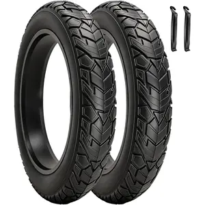 20 Inch Heavy Duty Folding Fat Tire 20x4.0 Black Rubber for E-Bikes and MTBs