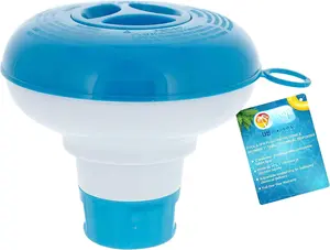 &  Floating Chlorine & Bromine 1" Tablet  Dispenser, 5" Diameter, Collapsible Floater