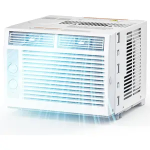 ZAFRO 5000BTUs Window Air Conditioner, Window AC Unit Cooling up to 250sq.ft, 7 temperature levels, 2 Modes and 2 Fan Speed, Quieter Operation, Reusable Filter