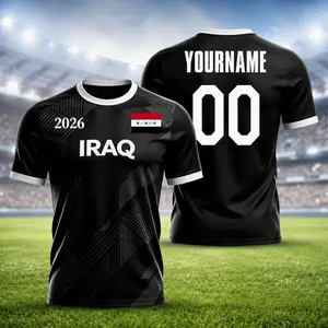 Custom Iraq Soccer Jersey, Personalized Iraq Football Shirt, Custom Name and Number