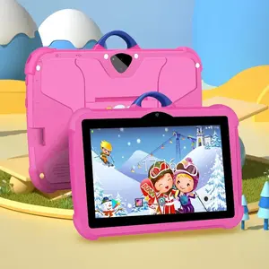 7-inch student Android WiFi tablet, 1 unit 1+16G learning tablet, with anti-drop protective case, educational tablet with parental controls, for learning games and leisure, learning and entertainment tablet