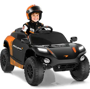 YUNTOPKIDS(McLaren) 24V Licensed McLaren Extreme E Ride On Car, Kids Electric Car with Parent Remote Control, Bluetooth & All Terrain Tires for Ages 3-8, with Cool LED Lights & Real Engine Sounds.