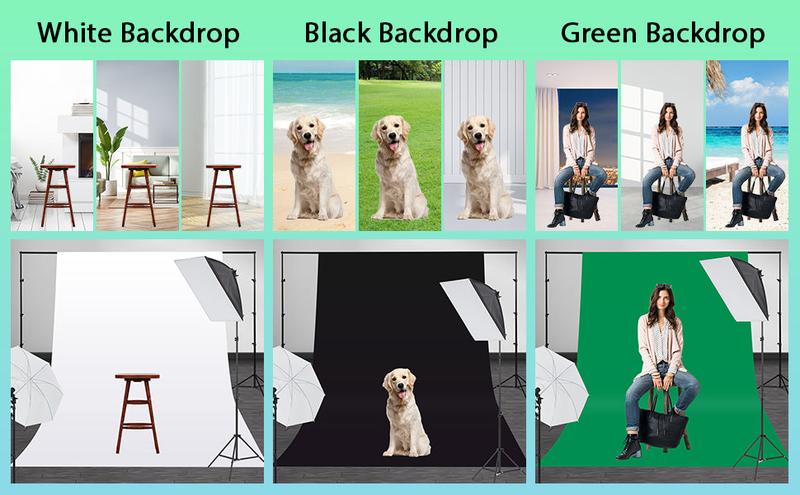 GARVEE 8.5x10ft Photography Kit with Backdrops for Portrait Shoots