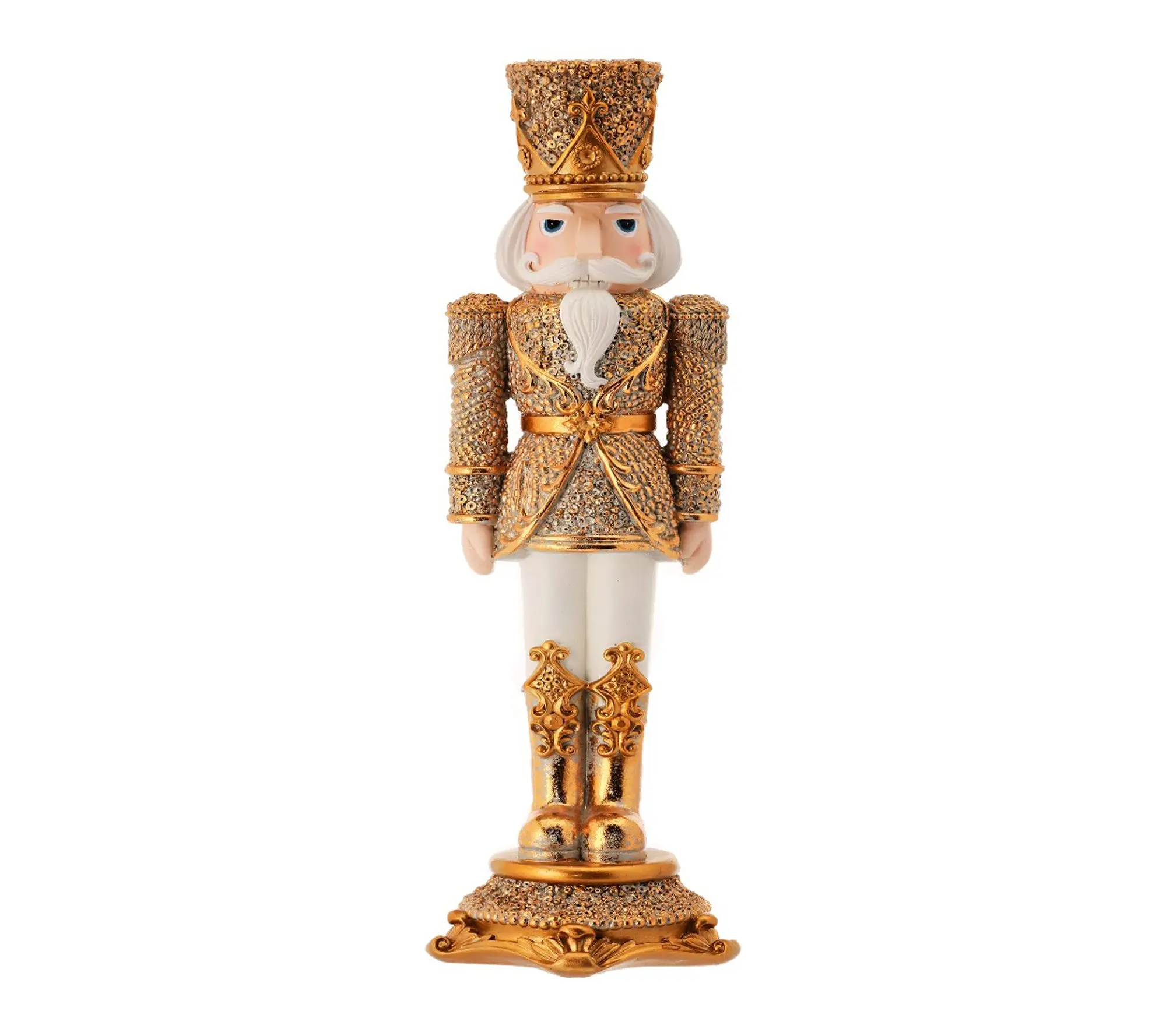 RC Home Decor-13" Gold Nutcracker with Diamond Accents RC Home Decor-13" Gold Nutcracker with Diamond Accents