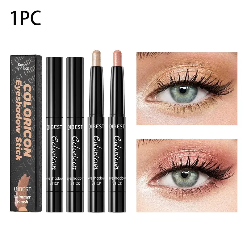 Long-Lasting Eye Shadow Pencil for Brightening, Natural Shimmer Highlighter Stick for Lazy Makeup, Easy Application Eye Makeup