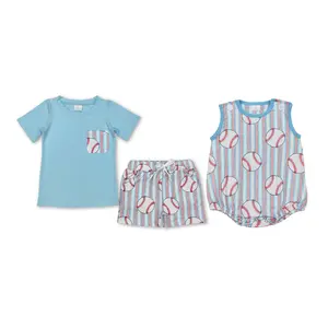 Baseball Short Sleeve Baby Boy set
