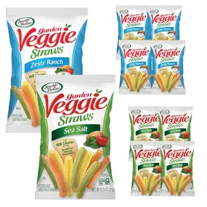 Sensible Portions veggie straws, sea salt & zesty ranch, gluten-free, 10-pack Snack Artificial