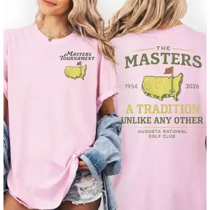 Augusta National Golf Course T Shirt – A Tradition Unlike Any Other Tee – Vintage Masters Golf Shirt – Unisex Casual Cotton Tee Gift