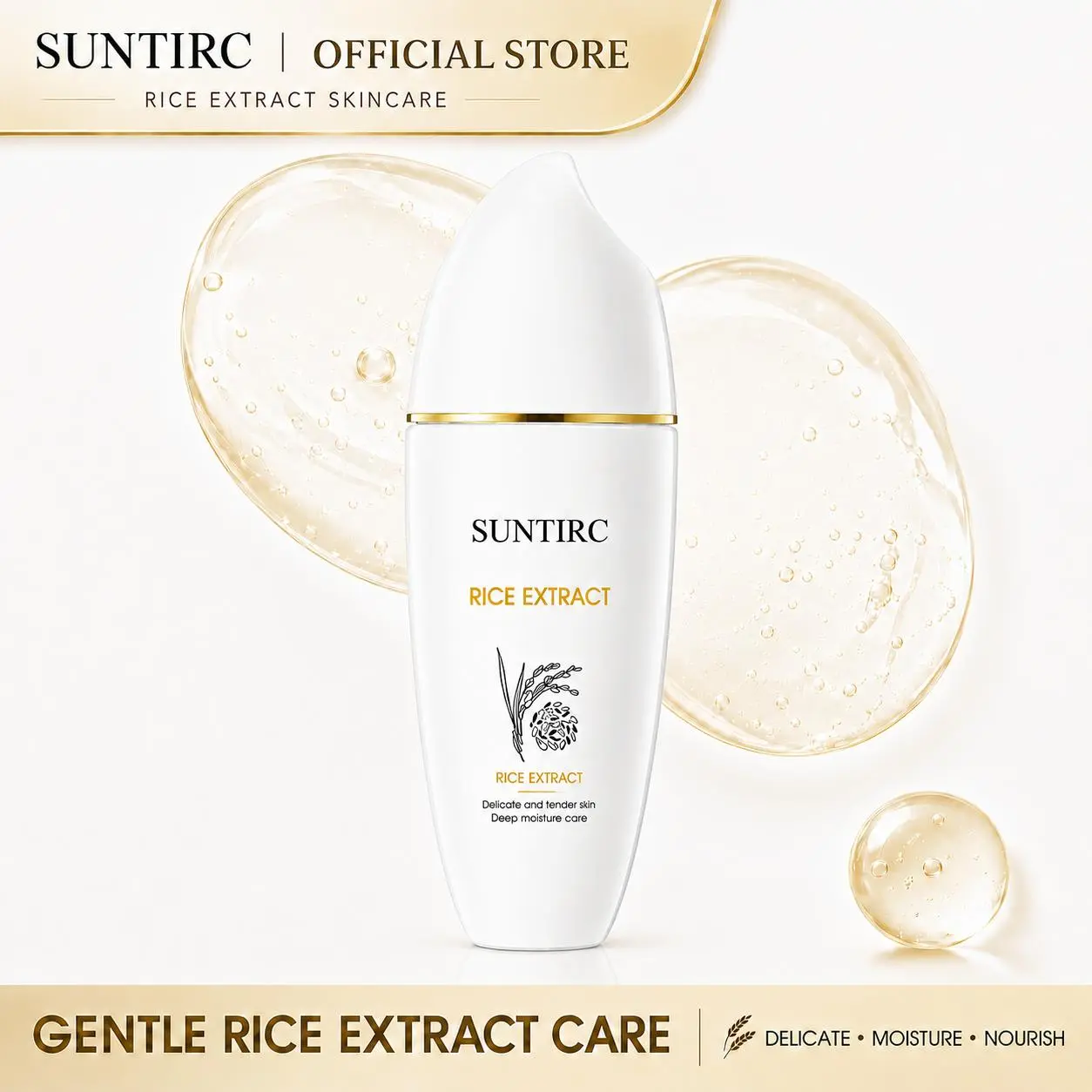 Rice Toner 77.78% Rice Extract + Niacinamide, Hydrating for Dry Skin, Vegan#Summervibes
