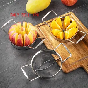 304 Stainless Steel Fruit Cutter, Apple Slicer, Multi-Functional Food Chopper, Home Use, Slice, Dice, Core Remover, Kitchen Tool