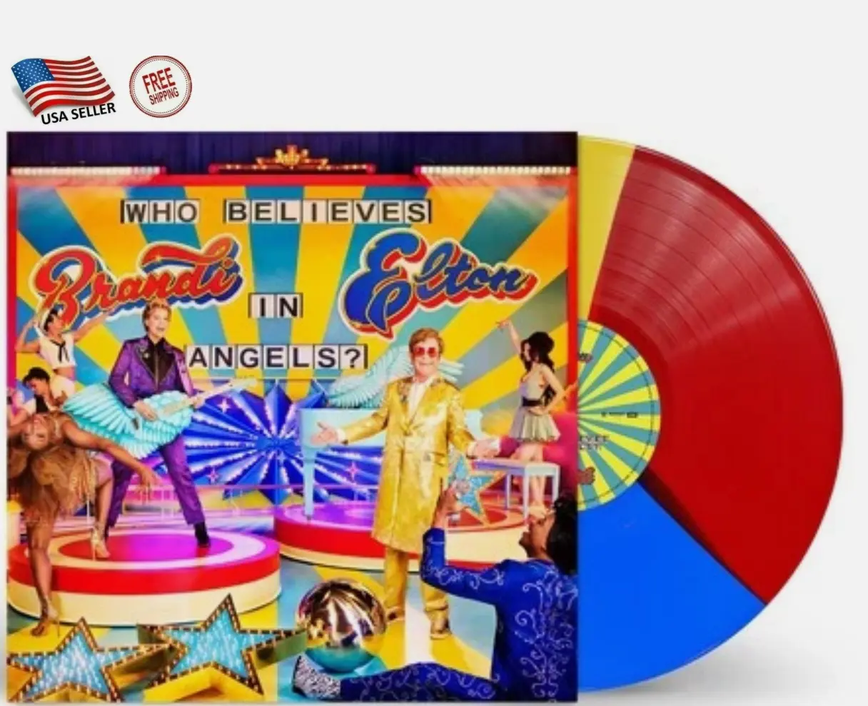 Elton John & Brandi Carlile – Who Believes in Angels? – Tri‑Color Vinyl LP – New